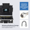 Webvision Rohrkamera mit 512-MHz-Sender – 20 m oder 40 m Kabel – Full HD Kanalkamera mit 25-mm-Kamerakopf, 7-Zoll-Bildschirm & IP68