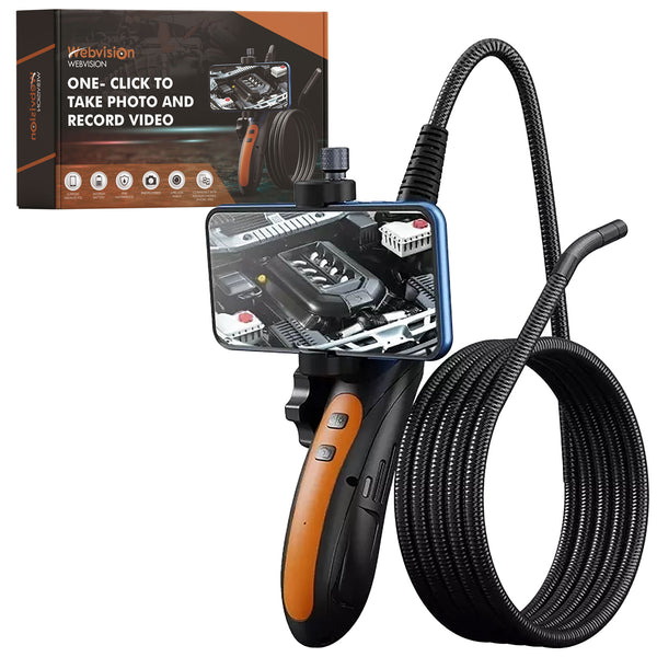 Webvision Endoskop Kamera - FullHD 5MP 360° Linse - 8mm Linse - 1 Meter Kabel - Inspektionskamera - Wasserdicht - IP68