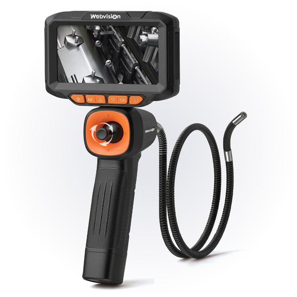 Webvision Endoskopkamera – 6 mm Sonde – 720° schwenkbarer Kamerakopf – 2 m Kabel – IP68 – SD-Karte