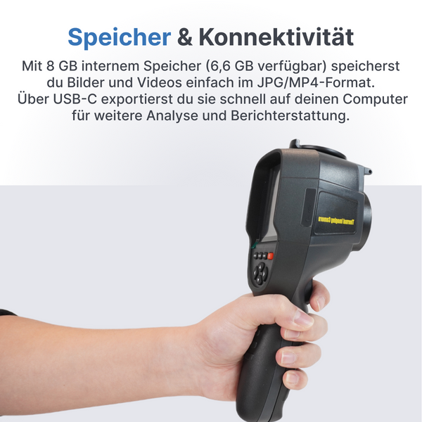 Webvision WVE320 Wärmebildkamera – Professionelle Thermografie-Kamera für Leckortung, Gebäudeinspektion und Wartung