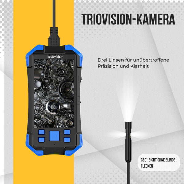 Webvision WVT20 Inspektionskamera – 5 MP Autofokus – 4,5" IPS – IP68 – 2/5/10 m
