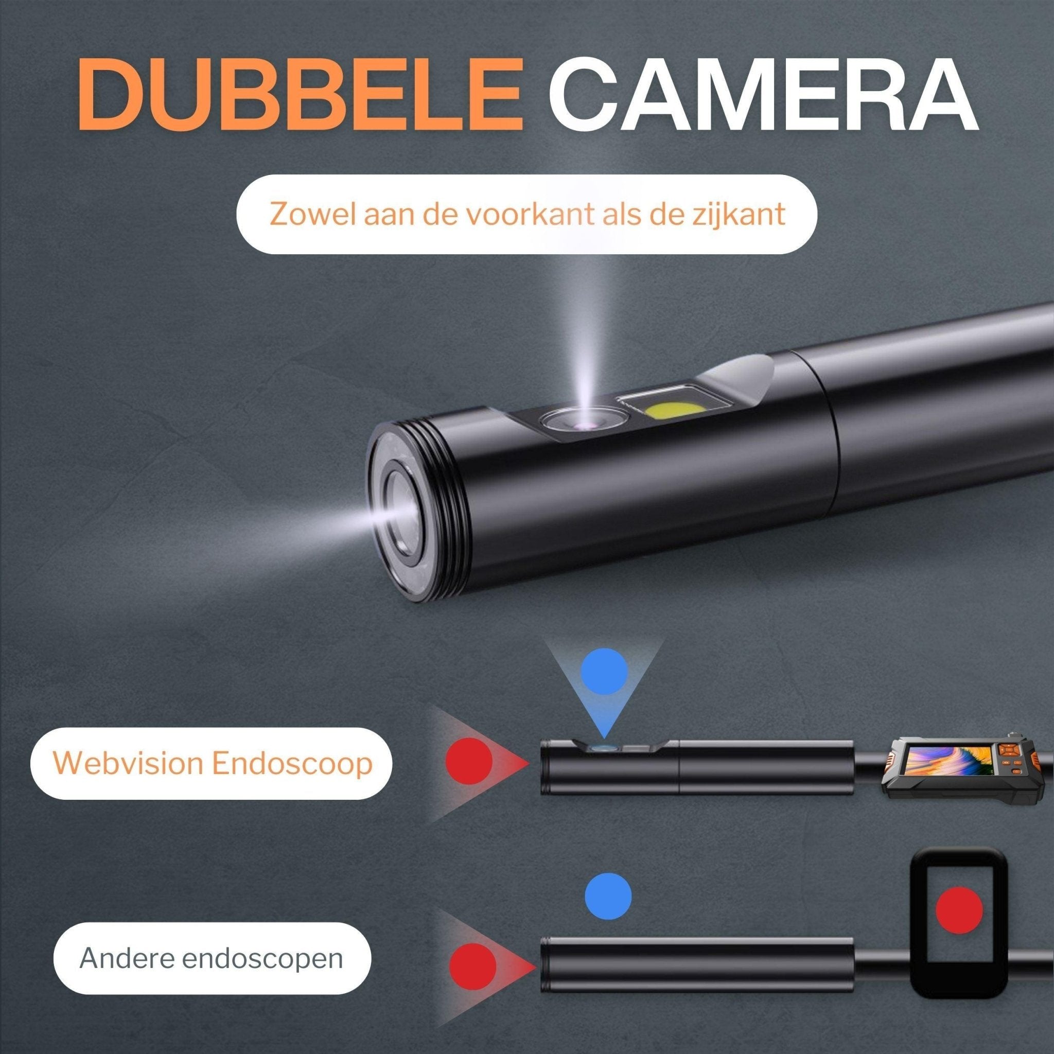 Spielzeug Für Draußen DPduct Endoskopkamera Mit Licht, 10M Dual Lens Endoskop 5,0 Zoll IPS Dyson V15